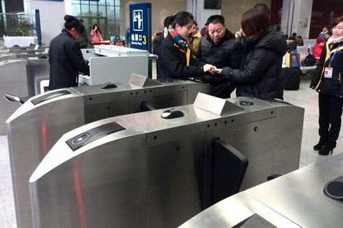 车站检票闸机嵌入二维码扫描模浚浚块