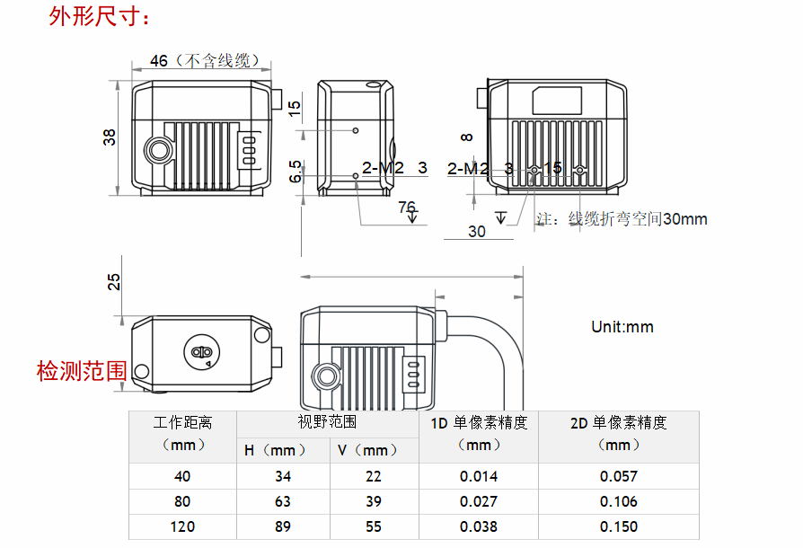 海？？？礛V-RD716-2智能读码器尺寸图